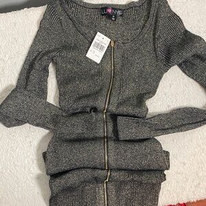 Women's Gray Sweater Dress NWT